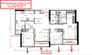bán phá giá-3pn rẻ nhất-the senique hanoi - kí trực tiếp cđt - giá chỉ 6,38tỷ- tặng ngay cây vàng
