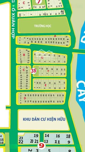 bán mt đỗ xuân hợp sát bên toà sacombank thuộc kdc hoàng anh minh tuấn, 280 triệu/m2, 125 m2 5x25
