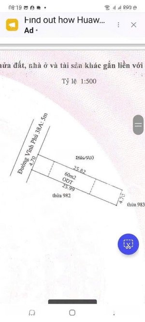 cần bán căn nhà mt đường vĩnh phú 38a. nhà 1 trệt 1 lầu 3pn 2wưc sân xe hơi dt 122m2 lh:0917813687