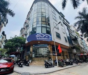 chính chủ bán nhà hoàng hoa thám dt 180m2, mt 15m, 8 tầng thang máy, lô góc, cho thuê 1.8 tỷ/năm