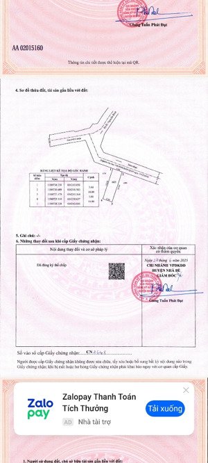 bán nền 5*16m,hxh 6m, 3,59 tỷ, đường nguyễn bình nhà bè, sổ hồng riêng,công chứng ngay, xây tự do.