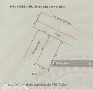 lô góc xẻ khe đường 13,5m đất tái định cư 9,2ha thành tô (c491). lh 