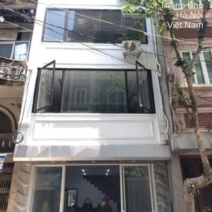 cho thuê nhà vũ trọng phụng, mặt tiền 5m, dt 80m2x 3 tầng, thang máy, ô tô đỗ cửa, nhà mới. 25tr/th