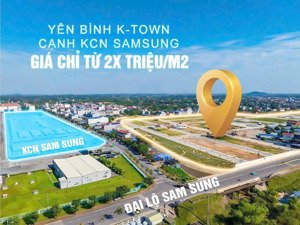 bán đất nền dự án kđt yên bình, sát bên chợ samsung, 135m2, giá thỏa thuận