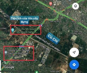 bán đất thổ cư giá tốt - kdc youngtown ngay gần cầu thầy cai củ chi. ngang 10m thuộc xã hậu nghĩa