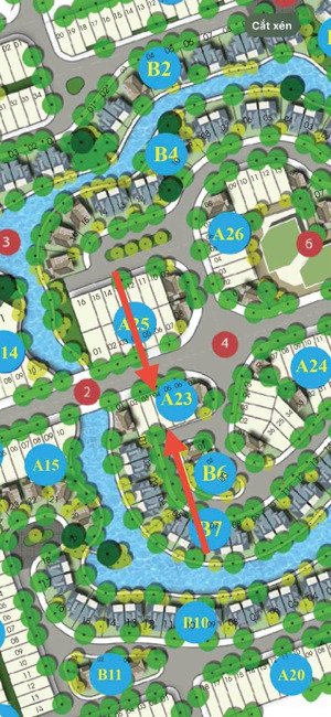 lô 2 mặt tiền sentosa, gần sông, gần biển, trục chính 10,5m