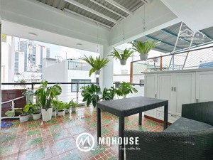 cho thuê căn hộ penhouse - 2pn - sân thượng rộng - full nt - ngay vòng xoay dân chủ