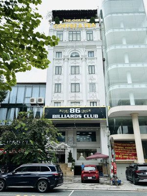 tòa văn phòng 8 tầng mặt hoàng quốc việt, ô tô dừng đỗ kinh doanh, sẵn dòng tiền, dt 80m2, mt 5m