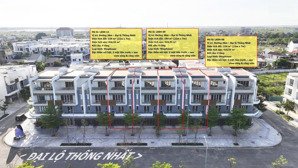 bán nhà phố thương mại 154m2 4 tầng, view sông nằm trên đại lộ thống nhất