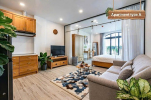 cho thuê căn hộ quận 1 45m2 1 phòng ngủ lớn ban công ngay chợ tân định công viên lê văn tám