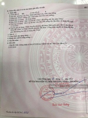 bán đất lam sơn - lộc sơn - tp bảo lộc - lâm đồng. 