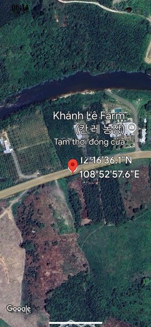 cần thanh khoản gấp lô đất mặt tiền đường ql27c dt 1990m2 có thổ cư, khí hậu mát mẻ, giá 2,5tr/m2