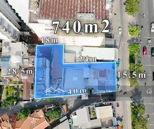mặt tiền điện biên phủ q. bình thạnh - dt 15.5x40m - nh 29m - cn 740m2 - gpxd 15 tầng - giá 140 tỷ