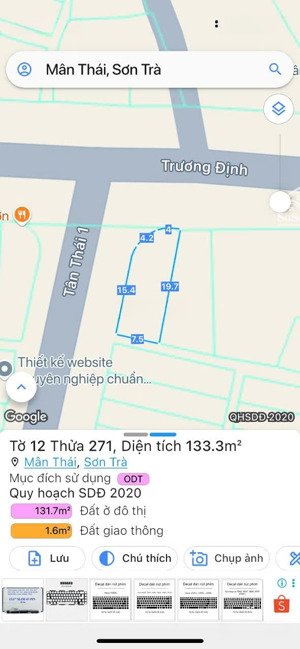 chào bán lô 2 mặt tiền đất biển sơn trà - đường 10.5m - bán nhanh - cách biển 300m