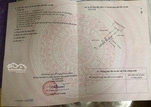 đường nhựa 10m hải thành 2, dương kinh chỉ 2x tr/m2 - diện tích: 85,9m2 ngang 4,1m
- hướng: đ