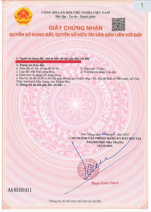 HIẾM CÓ KHÓ TÌM! Lô Đất Vàng Đối Diện Chung Cư Hoàng Quân – KĐT Bắc Vĩnh Hải, TP Nha Trang