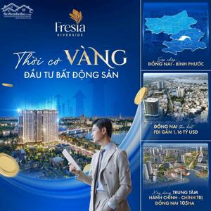 Căn hộ Fresia Riverside Biên Hòa chỉ 1ty6