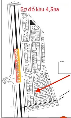 bán lô góc 72m2 khu đất dịch vụ 4.5ha ngay cạnh đường vành đai 3.5 đối diện khu biệt thự vườn cam