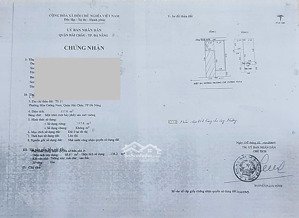 bán nhà 2 tầng kiệt ô tô nhựa 4m, đường trương chí cương, hải châu, đà nẵng