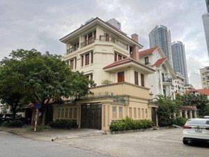 chính chủ cần bán gấp biệt thự kđt mễ trì hạ dt 220m2, vị trí lô góc, view vườn hoa