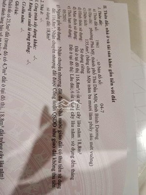 bán đất đường dx05 phú mỹ- tp thủ dầu một -bd( cũ) nay tphcm