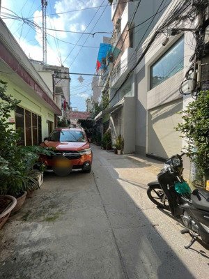 hẻm xe tải nhỏ 1/ xvnt, p21, bình thạnh ngang 3.89 nở hậu 3.9 dài 9.59m, dt sàn: 75.2m2