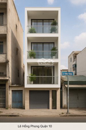 [cơ hội hiếm] mặt tiền lê hồng phong, quận 10 - 5 x 14 nở hậu 6m, đang có hđt - giá chỉ 24 tỷ!