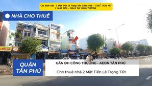 hiếm-cho thuê nhà 2 mặt tiền lê trọng tấn 68m² ,3 lầu+st- gần đh công thương