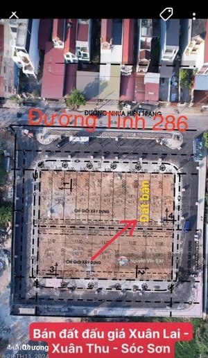 chuyển nhượng đất đấu giá xuân lai, xuân thu, sóc sơn, hà nội