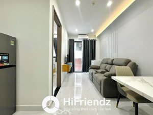 trống sẵn căn hộ 1 phòng ngủ 40m2 ban công full nội thất - máy giặt riêng ngay cầu ông lãnh quận 1