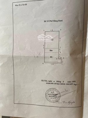 bán nhà mặt phố hàng rươi - dt 95/109 m2 - 5 tầng - mt 4.3m - giá 62 tỷ - hoàn kiếm