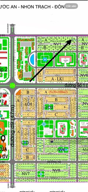 bán lô đất nhà vườn đẹp giá tốt đường 26m, dự án hud nhơn trạch, chỉ hơn 12tr/m2