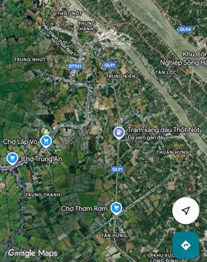 bàn cây xăng 2300m2 mặt tiền quốc lộ 91 thốt nốt tp cần thơ