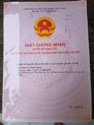 bán đất tại xã hòa khương, hòa vang, đà nẵng, 1,3 tỷ, 167 m2 chính chủ giá ưu đãi