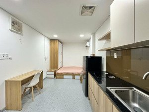 căn hộ studio mới 100% gần bờ kè hoàng sa & vòng xoay dân chủ q3| thang máy , cho nuôi pet nhỏ