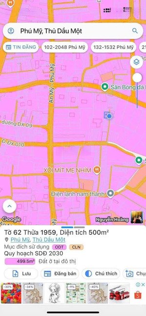 đất phường bình dương, thành phố hcm (phú mỹ - tdm củ). chỉ 1 tỷ 950