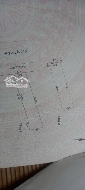 bán mặt tiền kinh doanh 2 tầng siêu vip tôn đản