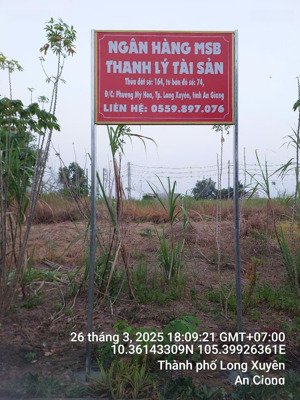 bán 136m2 odt tại p.mỹ hòa, tp.long xuyên, t.an giang