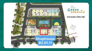 shophouse khu bcons city- tháp emerald - 1 căn duy nhất giá cđt -5tỷ696- lh : ( pkd cđt)