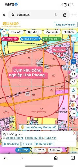 bán đất hoà phong - mỹ hào tài chính dưới 1 tỷ