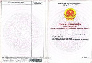 bán đất hai mặt tiền đường đường thuộc xã hành nhân - quảng ngãi