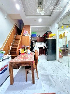 nhà sổ hồng riêng bank hổ trợ vay 70%. thiết kế 1 trệt 1 lầu gốc 2 mặt tiền, ra nguyễn bình 40m