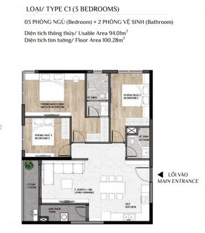 bán căn hộ 3pn elysian thủ đức bếp & sân phơi riêng, không gian thoáng giá chỉ từ 6tỷ, vay 70%