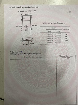 bán nhà mặt phố tại nguyễn văn linh, 33 tỷ, 111m2, 5pn, 5wc, mặt tiền rộng rãi
