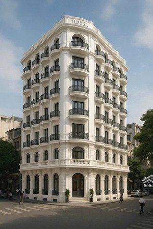 bán căn nhà hoa hậu sổ đỏ chính chủ mặt phố hoà mã 230m2 x 10 t , mt 12m , có 2 hầm , ct 500tr/thg