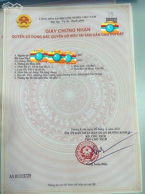 Bán đất TĐC Bà Cằng - Dương Kinh - Hải Phòng