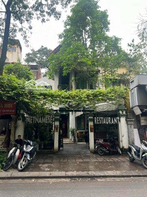 cho thuê nhà biệt thự mặt phố quán thánh, diện tích 160m2 x 3 tầng + sân 200m2, mặt tiền 10m