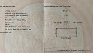 đối diện công ty may trường sơn - mặt đường 402, hòa nghĩa, dương kinh - diện tích 100m2