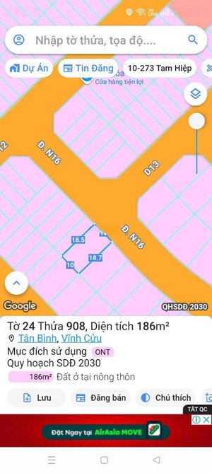 bán đất nền dự án lavender city, 2,6 tỷ, 186m2, vĩnh cửu, đồng nai, chính chủ