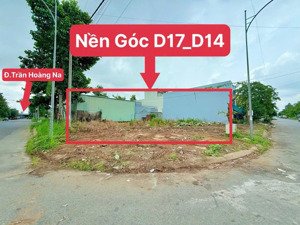 bán nền góc 2 mặt tiền đường d17_d14 (vị trí nền cách đ.trần hoàng na 100m đi thẳng) giá 4.65 tỷ